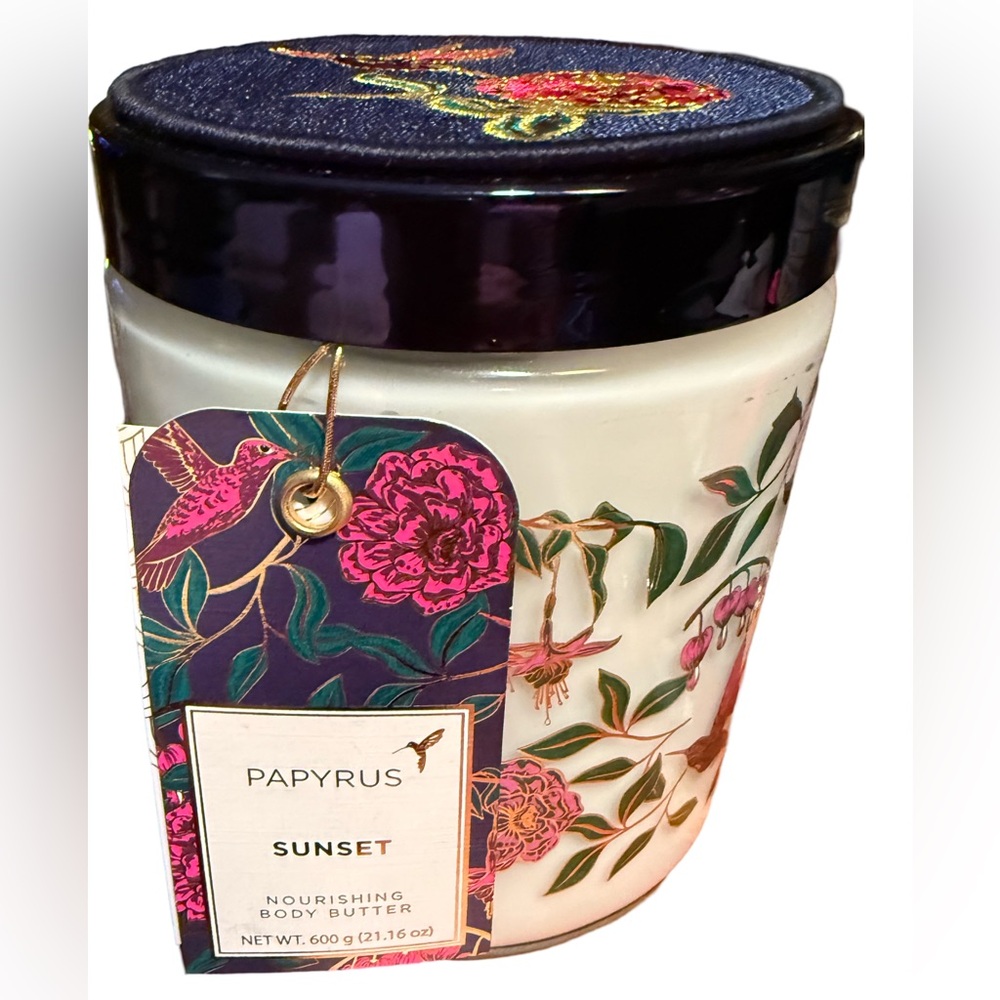 Papyrus NWT Nourishing Body Butter - Sunset 21.16 Oz Vanilla Coconut Amber - Picture 3 of 7